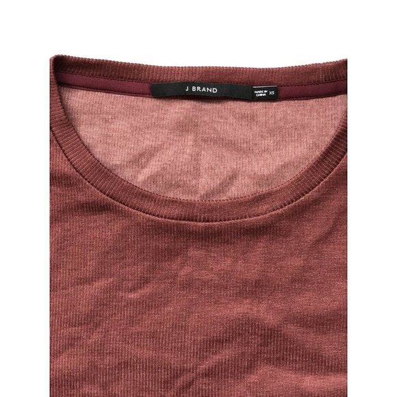 J Brand Women's Carolina Knit Long-sleeve Crop Tee Top Blair Size XS JB002253 - Picture 9 of 11